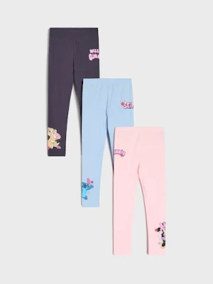 Sinsay - Bawełniane spodnie 3 pack Disney - niebieski