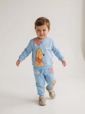 Sinsay - Bawełniane spodnie jogger Winnie the Pooh - szary