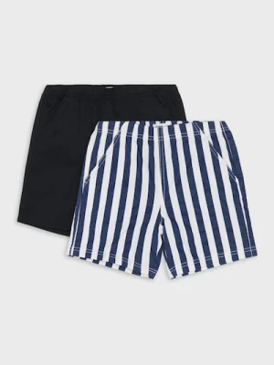 Sinsay - Bawełniane szorty 2 pack - kremowy