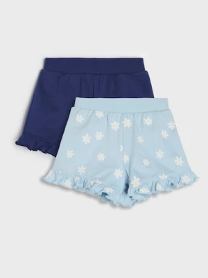 Sinsay - Bawełniane szorty 2 pack - niebieski
