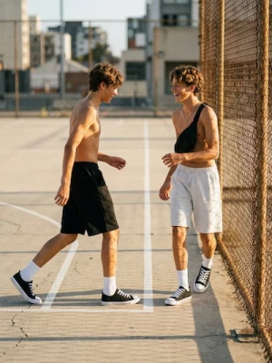 Sinsay - Bawełniane szorty bermudy 2 pack - wielobarwny