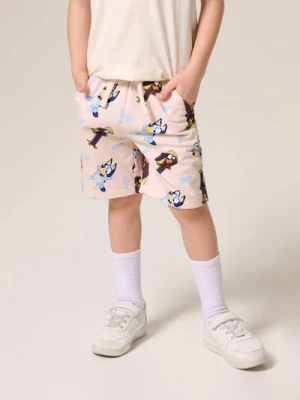 Sinsay - Bawełniane szorty Bluey - kremowy