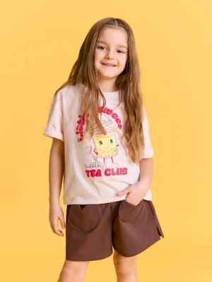 Sinsay - Bawełniane szorty - brązowy