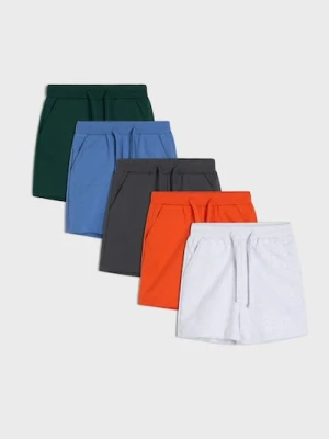 Sinsay - Bawełniane szorty dresowe 5 pack - szary