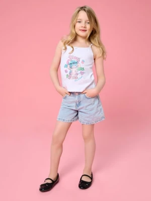 Sinsay - Bawełniane szorty jeansowe - niebieski