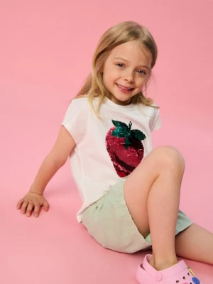 Sinsay - Bawełniane szorty jeansowe - zielony