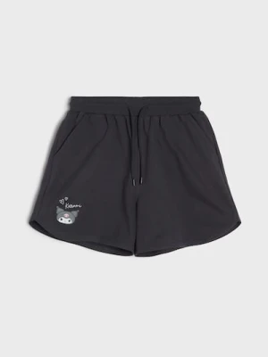 Sinsay - Bawełniane szorty Kuromi - szary