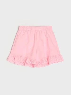 Sinsay - Bawełniane szorty - różowy
