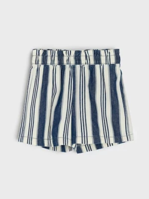 Sinsay - Bawełniane szorty w paski - wielobarwny