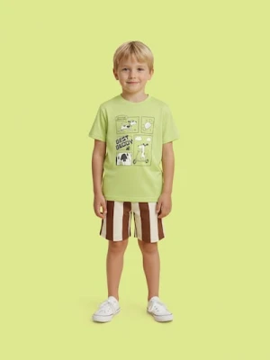 Sinsay - Bawełniane szorty w paski - wielobarwny