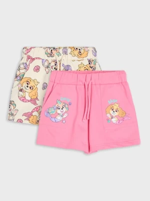 Sinsay - Bawełniane szorty z nadrukiem 2 pack PAW Patrol - wielobarwny