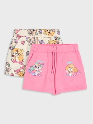 Sinsay - Bawełniane szorty z nadrukiem 2 pack PAW Patrol - wielobarwny
