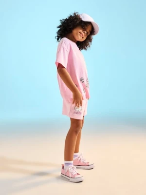 Sinsay - Bawełniane szorty z nadrukiem Miffy - różowy