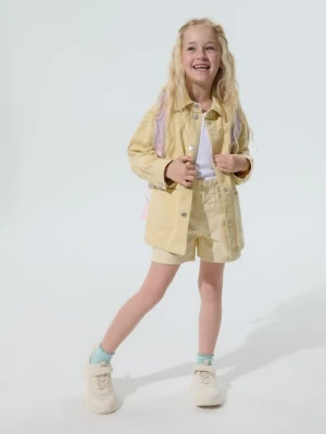 Sinsay - Bawełniane szorty - żółty