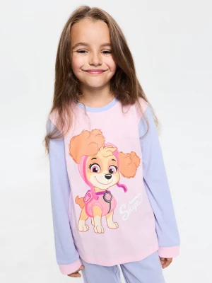 Sinsay - Bawełniania piżama dwuczęściowa z nadrukiem Paw Patrol - fioletowy