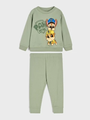 Sinsay - Bawełniany komplet: bluza i legginsy PAW Patrol - zielony