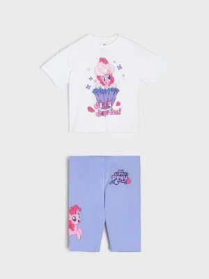 Sinsay - Bawełniany komplet: koszulka i kolarki My Little Pony - wielobarwny