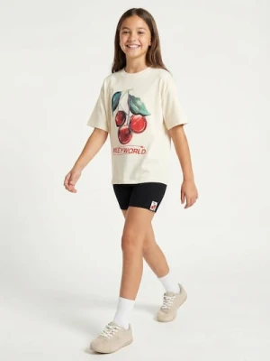 Sinsay - Bawełniany komplet: koszulka i szorty - wielobarwny