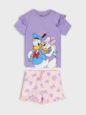 Sinsay - Bawełniany komplet z falbankami Disney - fioletowy