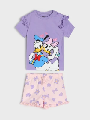 Sinsay - Bawełniany komplet z falbankami Disney - fioletowy