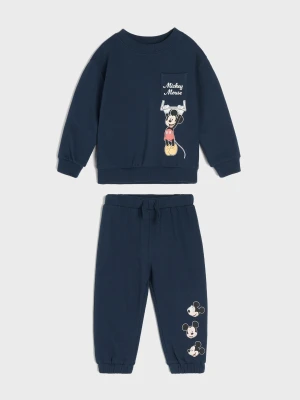 Sinsay - Bawełniany komplet z nadrukiem Mickey Mouse - granatowy
