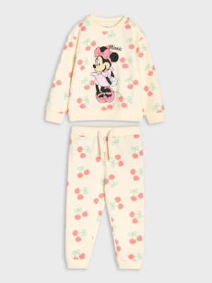 Sinsay - Bawełniany komplet z nadrukiem Minnie Mouse - kremowy