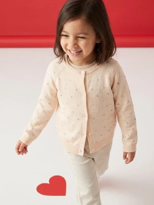 Sinsay - Bawełniany sweter zapinany na guziki - wielobarwny