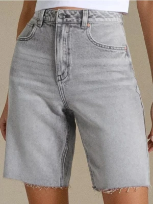 Sinsay - Bermudy jeansowe - szary