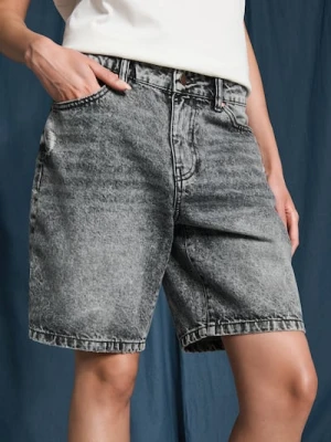 Sinsay - Bermudy jeansowe - szary