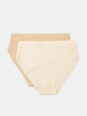 Sinsay - Bezszwowe figi z wysokim stanem 2 pack - wielobarwny