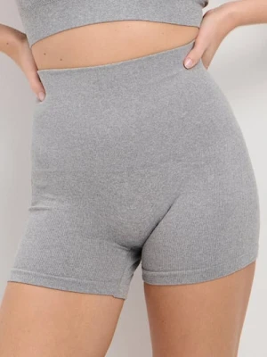 Sinsay - Bezszwowe prążkowane kolarki - szary