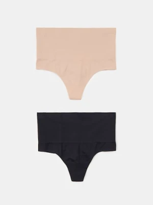 Sinsay - Bezszwowe stringi modelujące 2 pack - wielobarwny