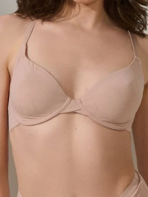 Sinsay - Bezszwowy biustonosz - różowy