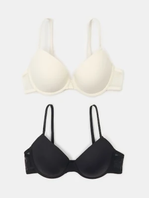 Sinsay - Biustonosz 2 pack - kremowy