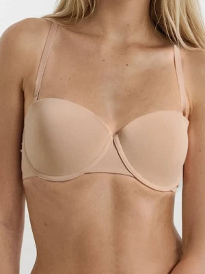 Sinsay - Biustonosz balkonetka z odpinanymi ramiączkami - kremowy