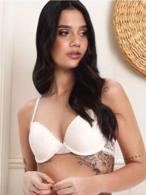 Sinsay - Biustonosz push up 2 pack - kremowy