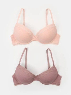 Sinsay - Biustonosz push-up 2 pack - wielobarwny