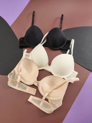 Sinsay - Biustonosz push-up 3 pack - wielobarwny