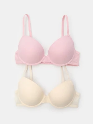 Sinsay - Biustonosz push-up z fiszbinami 2 pack - wielobarwny