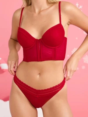 Sinsay - Biustonosz typu gorset - czerwony