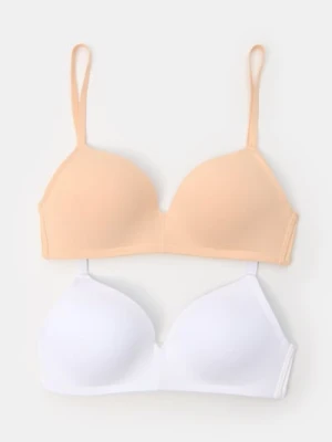 Sinsay - Biustonosze 2 pack - kremowy