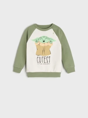 Sinsay - Bluza Baby Yoda - kremowy