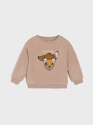 Sinsay - Bluza Bambi - brązowy