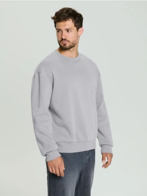 Sinsay - Bluza basic comfort fit - szary