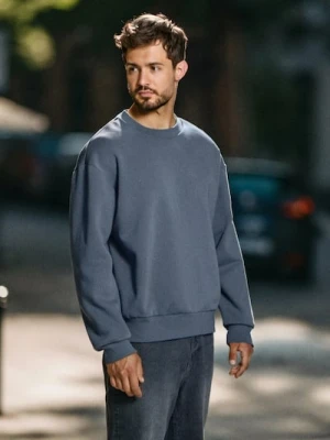 Sinsay - Bluza basic comfort fit - szary