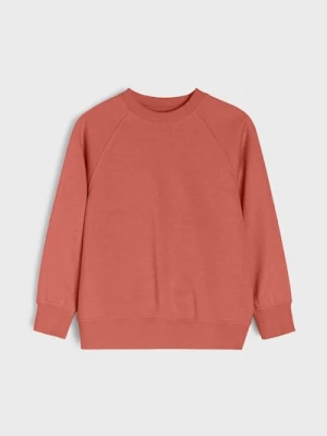 Sinsay - Bluza basic - czerwony