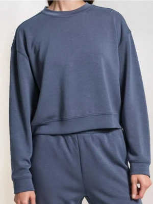 Sinsay - Bluza basic - niebieski