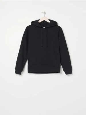 Sinsay - Bluza basic z kapturem - czarny