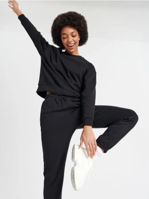 Sinsay - Bluza bawełniana - czarny