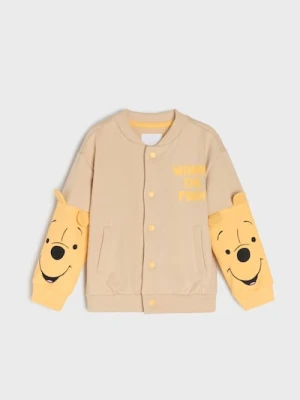 Sinsay - Bluza bejsbolówka z elementami 3D Winnie the Pooh - beżowy